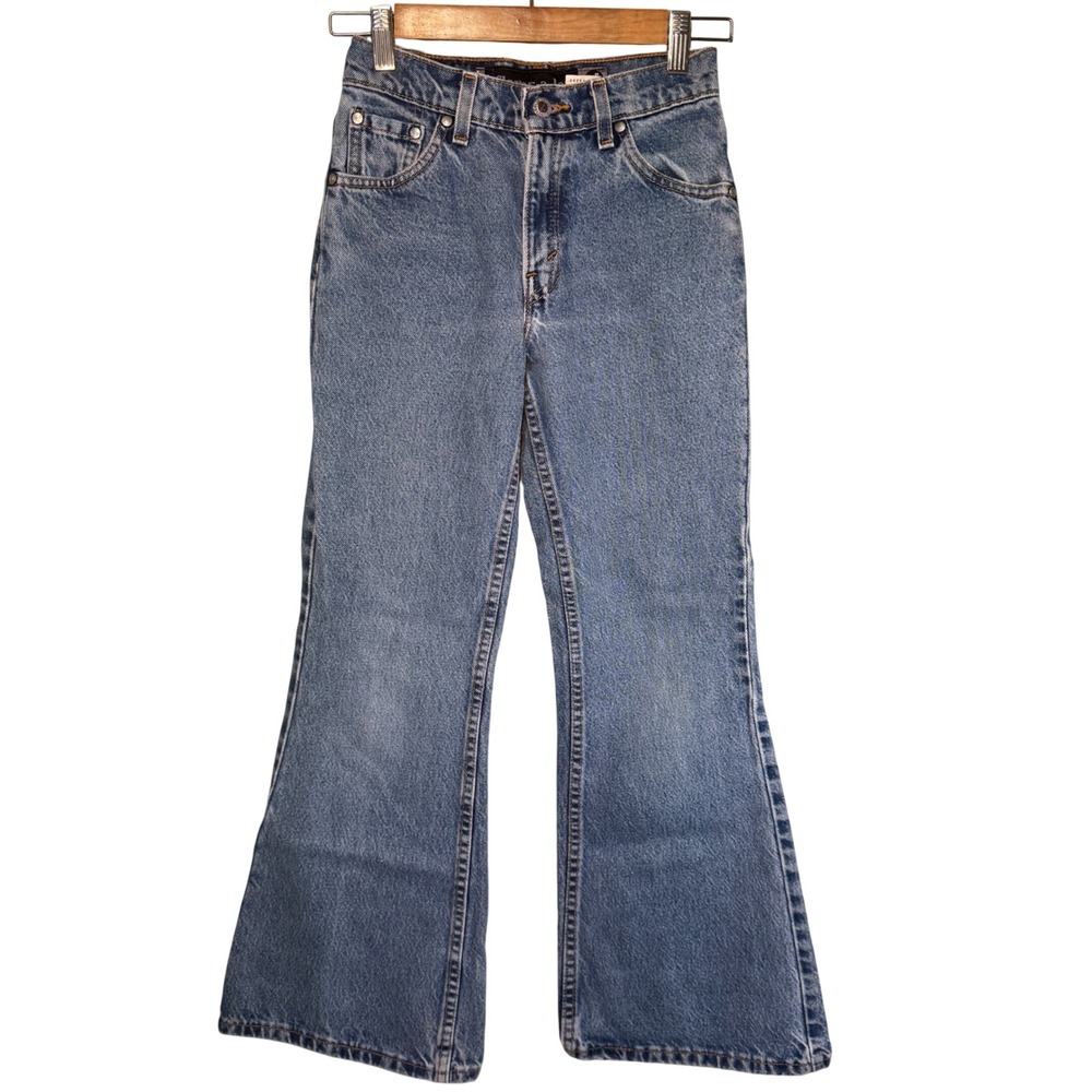 Vintage Levis SilverTab Flares-a-lot Jeans 12 Medium Wash Wide Flare Made in USA